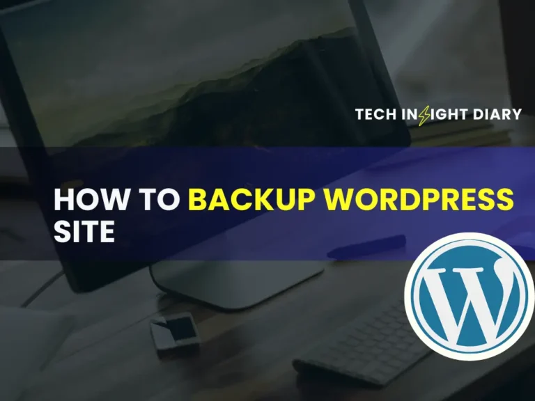 How to Backup WordPress Site