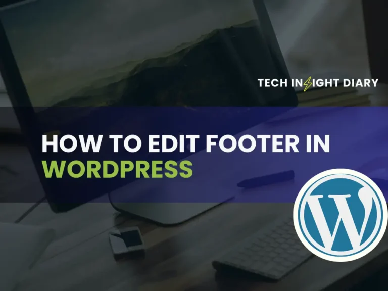 How to Edit Footer in WordPress
