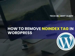 How to Remove Noindex Tag in WordPress