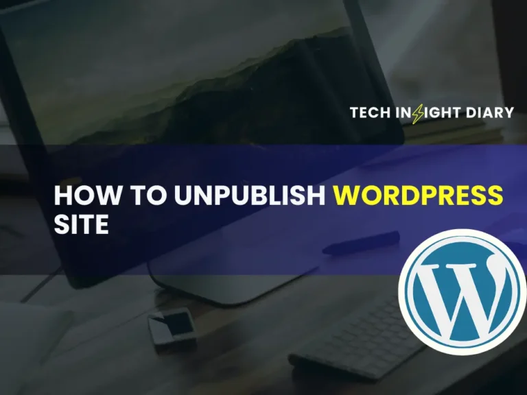 How to Unpublish WordPress Site