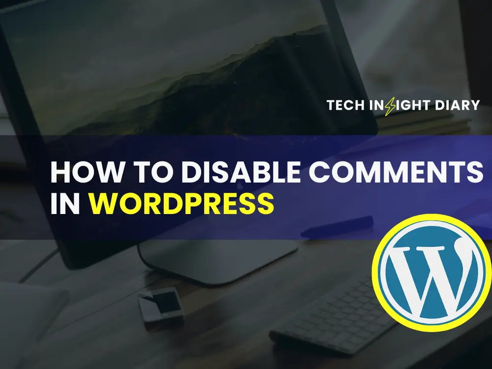 how to disable comments in wordpress